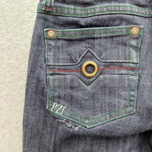 Pzi Jeans Womens Flared Denim Pants With Grommet Detail Size 4 - Picture 8 of 9